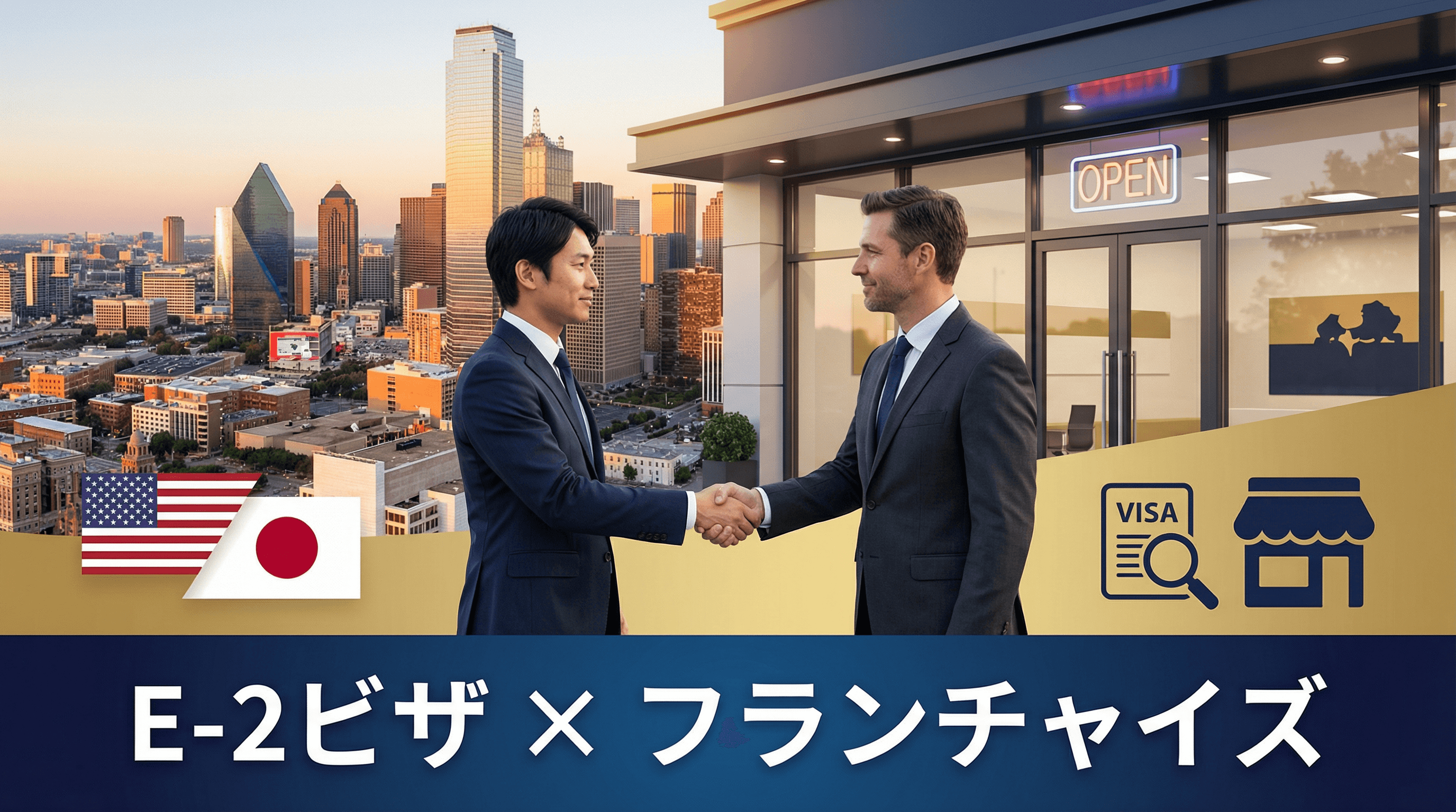E-2ビザでフランチャイズ起業！日本人投資家のための完全ガイド2026