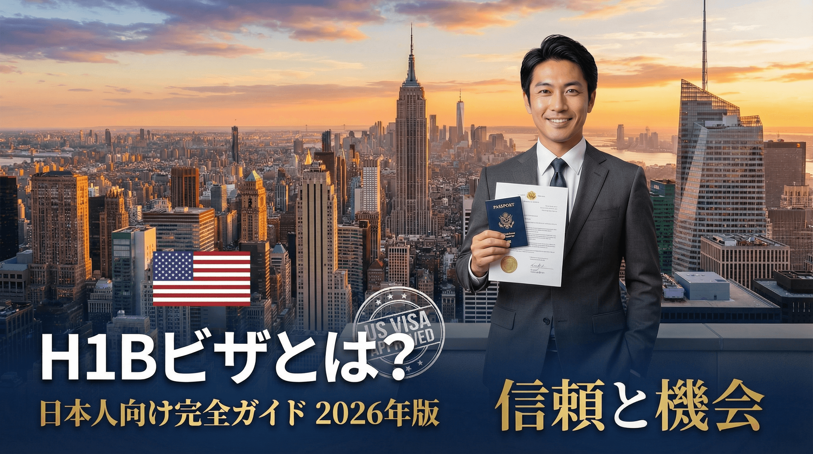 H1Bビザとは？日本人が知るべき申請条件・費用・期間の完全ガイド【2026年版】