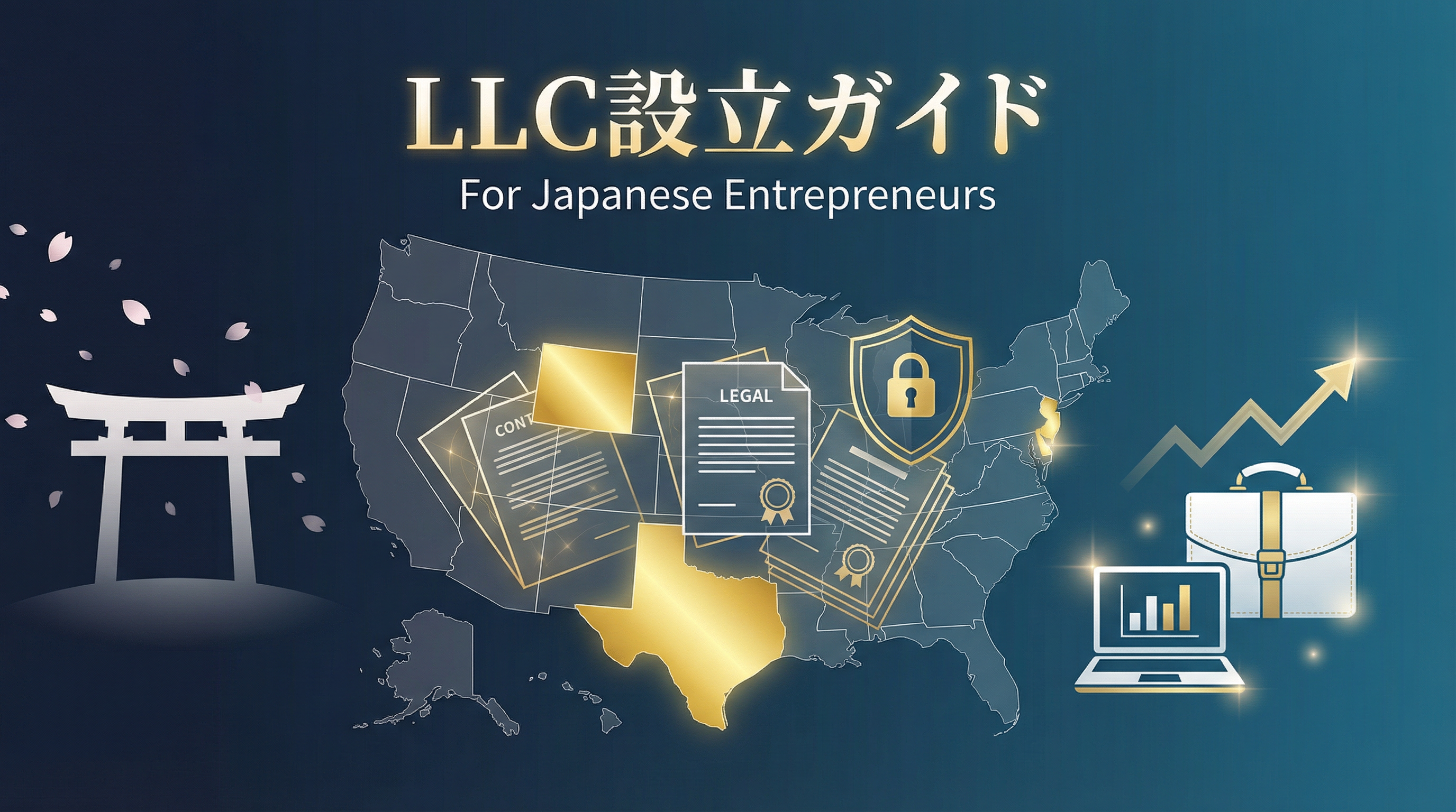 アメリカでLLC設立する完全ガイド2026|日本人フリーランス・起業家向け【州別比較・手順・費用】